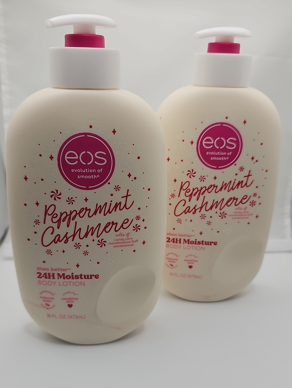 EOS Peppermint Cashmere Lotion Bundle of 2